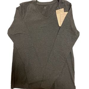 MUJI V-Neck Long Sleeve T-shirt, NWT